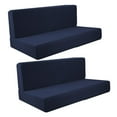 Tnarru 2Pcs RV Seat Covers Camper Cushion Covers Easy Fitted Comfort Camper Cushion Slipcovers