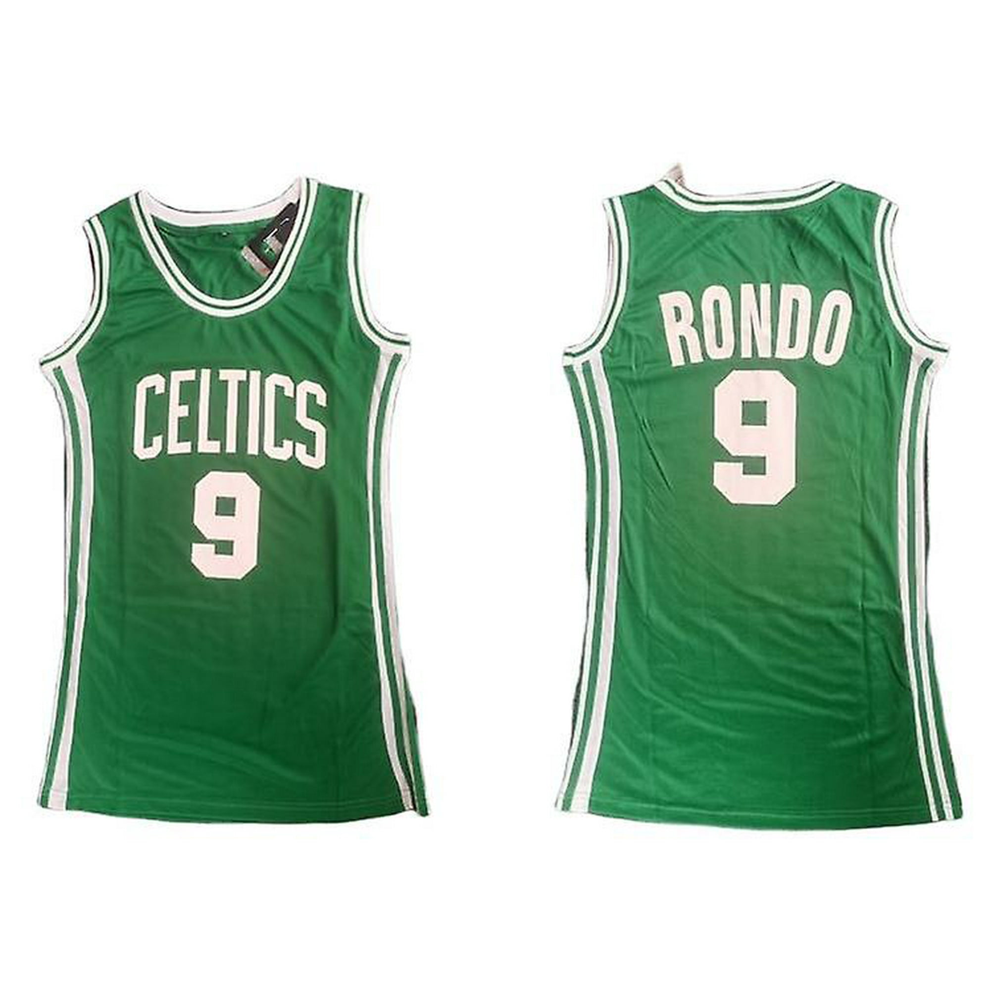 Nouvelle Robe pour Femmes Miami Chaleur 3 Wade Celtics 9 Rondo Equipe Couleur Joueur Nom Numero Vetements Basket Ball Vetements de Sport Long T shirt Walmart