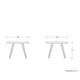 thumbnail image 3 of Mesa de comedor Xoco 120cm - Blanco Gaia Herbs Retro, 3 of 8