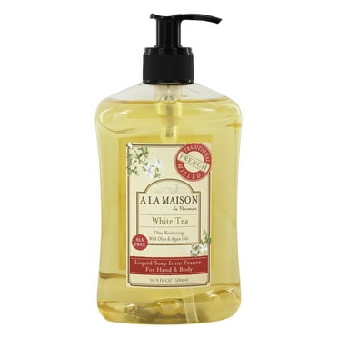 A La Maison de Provence French Liquid Soap, White Tea, 16.9 Fl Oz