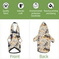 thumbnail image 6 of Cauagu Butterflies Pattern Winter Pet Hoodie Sweatshirts- Dog Hoodie Sweater with Leash Hole - Cute Dog Hoodie - Pet Clothes Puppy Cat Custume -Large, 6 of 8