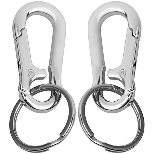 ChainPlus Keychain,2 Pcs Metal Keyring Carabiner Clip Keyring