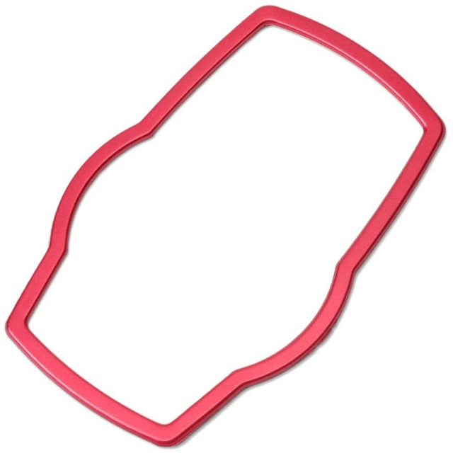 Moldura decorativa para cubierta de botón multimedia para interior de coche, color rojo, para E81, E87, F30, F31, F34, F32, F10 F11