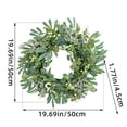 thumbnail image 4 of ROCKROK Spring Wreath for Front Door Farmhouses Garden, 4 of 12