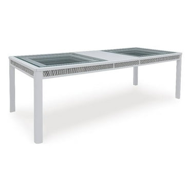 Signature Design by Ashley Chalanna White Dining Extension Table
