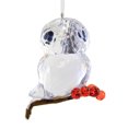 thumbnail image 2 of Ganz Winter Owl Ornament, 3-inch Length, White and Red, 2 of 3