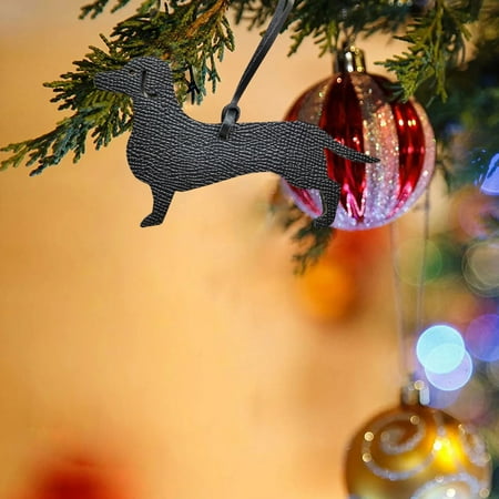

btjx christmas decoration 2022 new dachshunds dog one sided dispersion no oil side simple and cute dachshunds dog bag pendant female bag schoolbag pendant