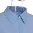 thumbnail image 4 of Txlixc, 2 uds., conjuntos de otoño para mujer, camisa de manga larga con solapa acanalada de Color sólido + traje de pantalón largo para mujer, negro/verde/blanco/azul Txlixc  Moda, 4 of 6