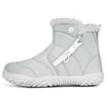 thumbnail image 3 of Kids Barefoot Snow Boots Wide Width Ankle Booties for Girls Boys, 3 of 7