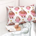 thumbnail image 4 of Balery Sloth with Donuts1 Funda de Cojín Estampada, Regalos para Mujeres, Regalos de Amor para Ella, Regalos para Novia o Esposa, Funda de Almohada-20"x30", 4 of 6