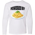 thumbnail image 3 of Inktastic Powered by Macaroni and Cheese Long Sleeve Youth T-Shirt, 3 of 5
