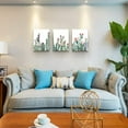 thumbnail image 4 of Canvas Wall Art For Living Room Family Wall Decor For Bedroom Kitchen Wall Art Pictures Artwork Prints Green Succulent Cactus Wall Painting Modern Framed Bathroom Home Decorations 12" X 16"3 Piece, 4 of 6