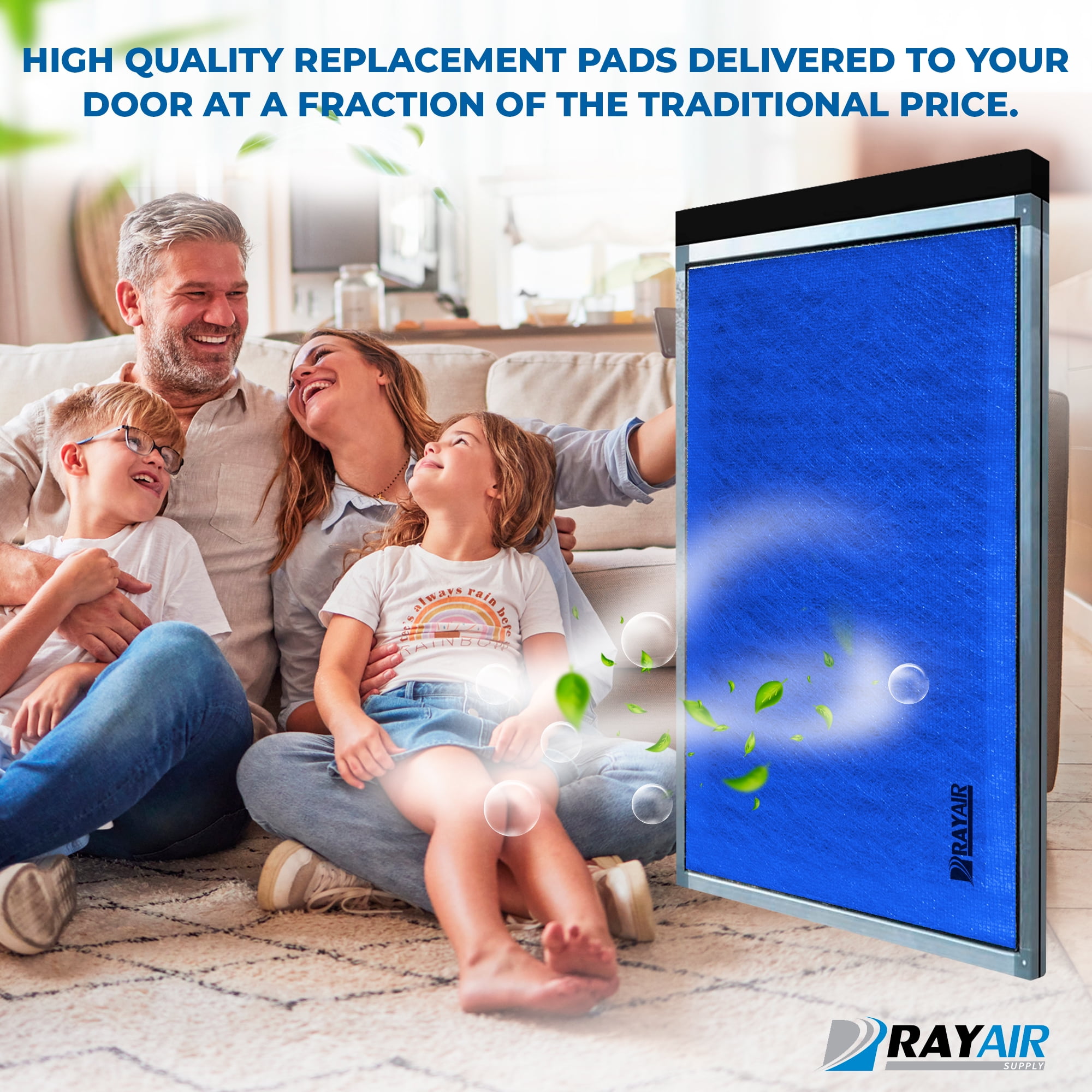 RAYAIR SUPPLY 14x20 Replacement Filter Pads Compatible with Pristine Air Cleaner 14x20 Refills (3 Pack)