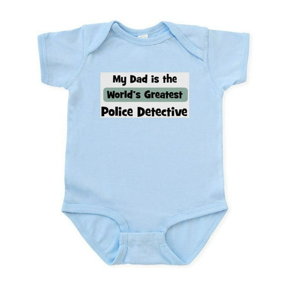 CafePress - Worlds Greatest Police Detect Infant Bodysuit - Baby Light Bodysuit, Size Newborn - 24 Months