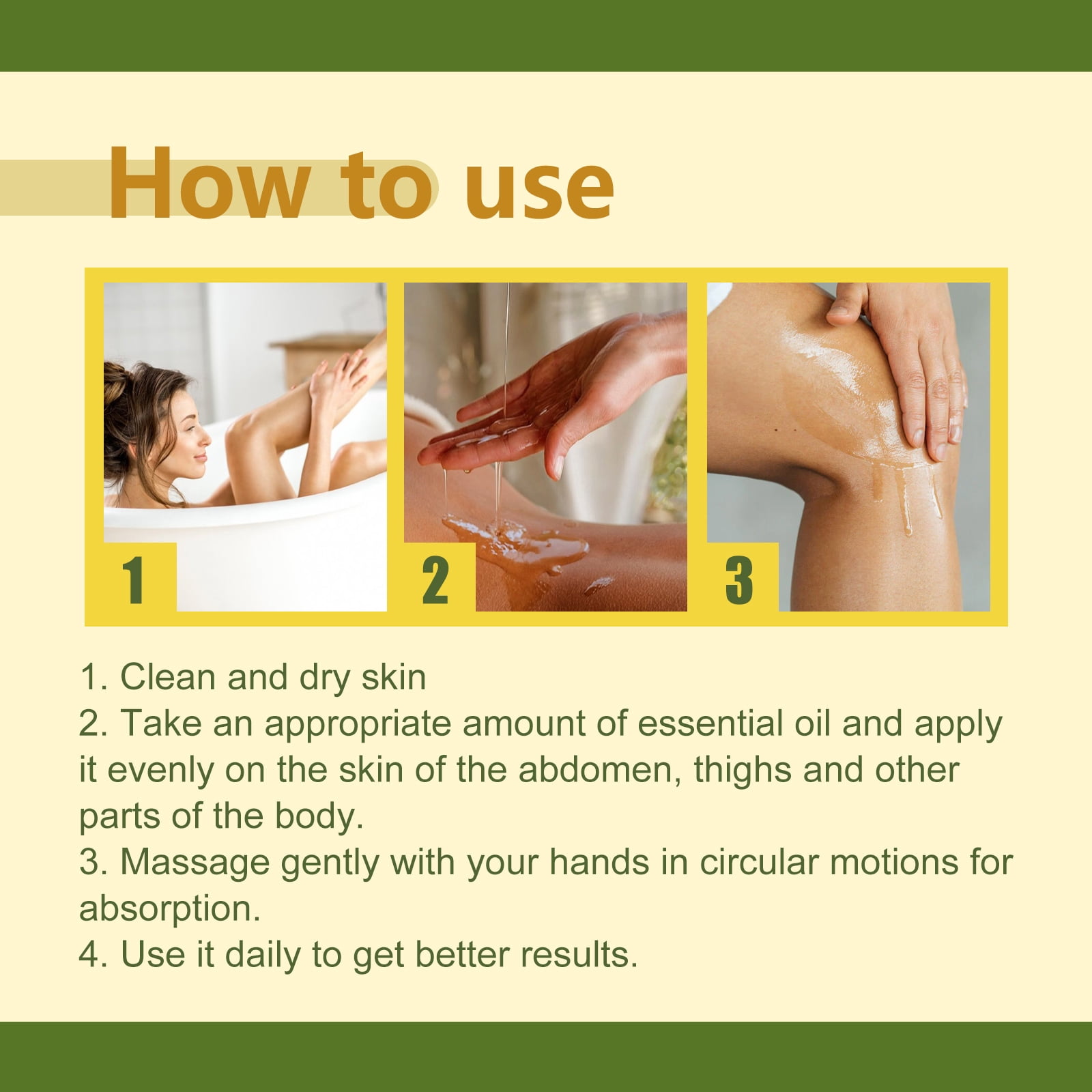Alvantor Olive Oil Body Serum with Almond Oil for Moisturizing and Firming, 5.07 fl oz