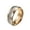 Rose Gold 8MM, variant on 4mm Unisex Tungsten Steel Domed Rose Gold Carbon Fiber Imitated Meteorite Inlaid Stackable Ring Promise Wedding Band Comfort Fit Size 7