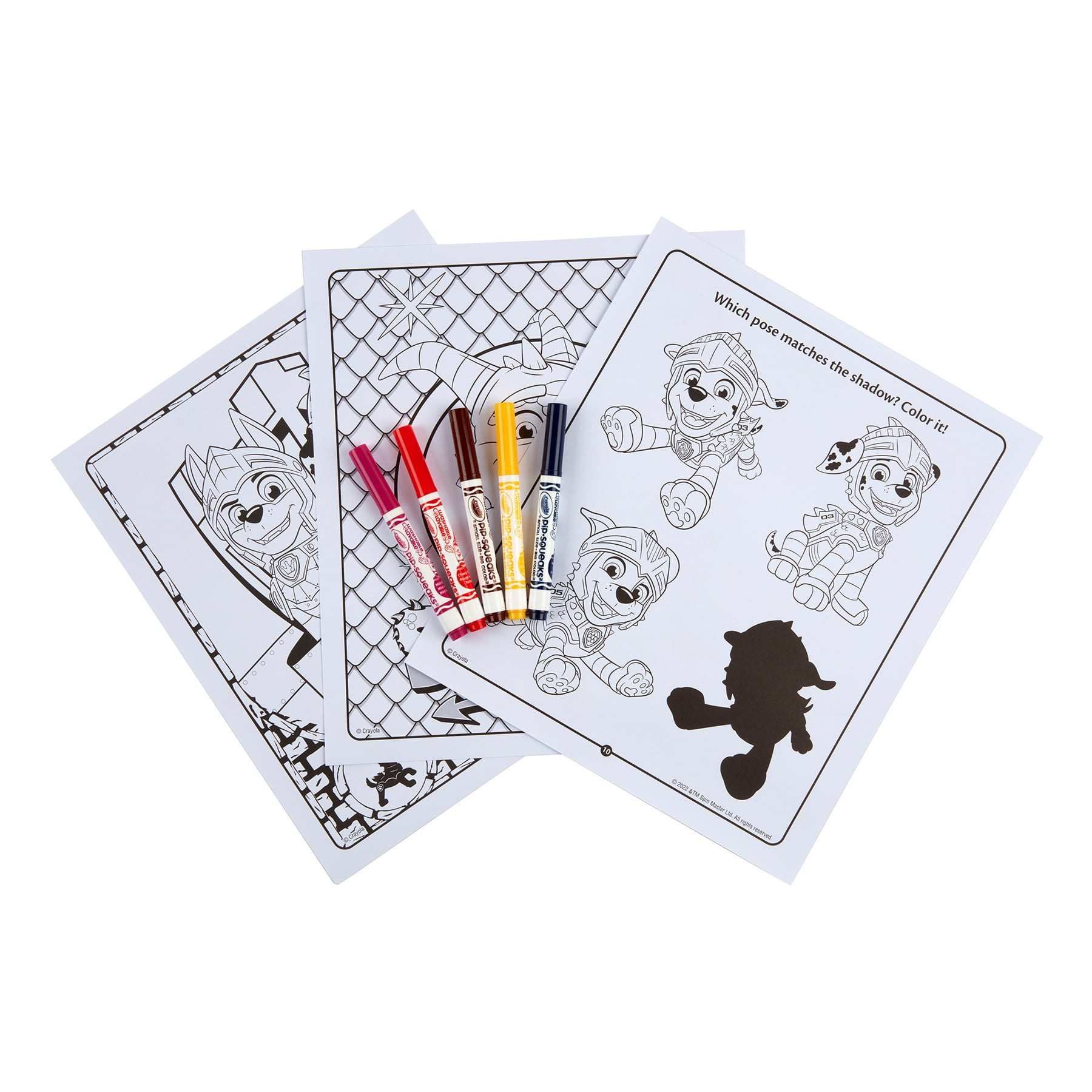 Crayola Color & Sticker Activity Set, Paw Patrol, 3 Sets