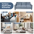 thumbnail image 5 of Small Space Sectional Sofa – Comfortable Chenille Couch for Living Room, Bedroom, Office, Compact Design, 5 of 8