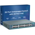 thumbnail image 1 of Conmutador PoE Yuanley de 26 puertos y 400 W de potencia, 24 PoE+, 2 Uplink Gigabit, 1 of 7