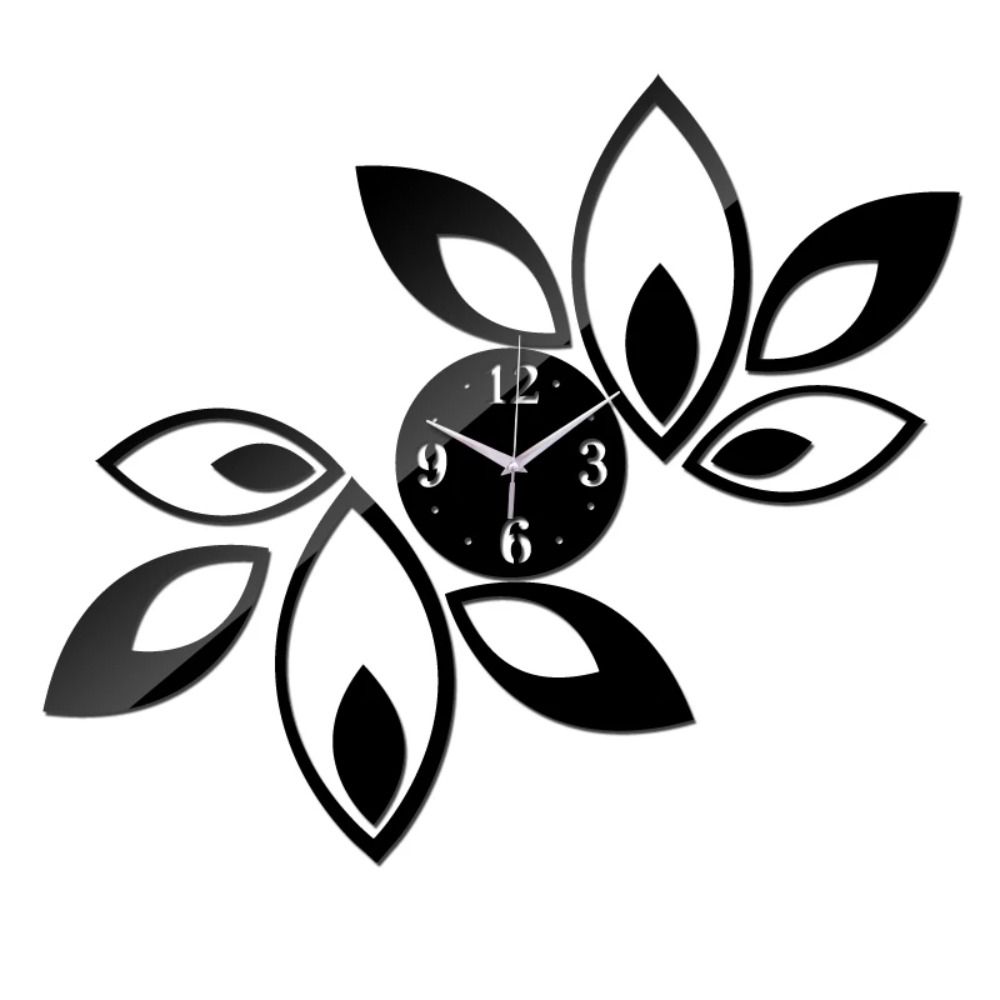 Creative Wall Clock Sticker Smooth DIY For Living Room Acrylic
