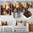 thumbnail image 4 of Designart "England City Skylineengland horizon IV" Cityscapes Metal Wall Art Prints, 4 of 5