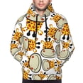 thumbnail image 4 of Bingfone Giraffes Head Men'S Drawstring Hoodie Long Sleeve Pocket Sweatshirts-Large, 4 of 9