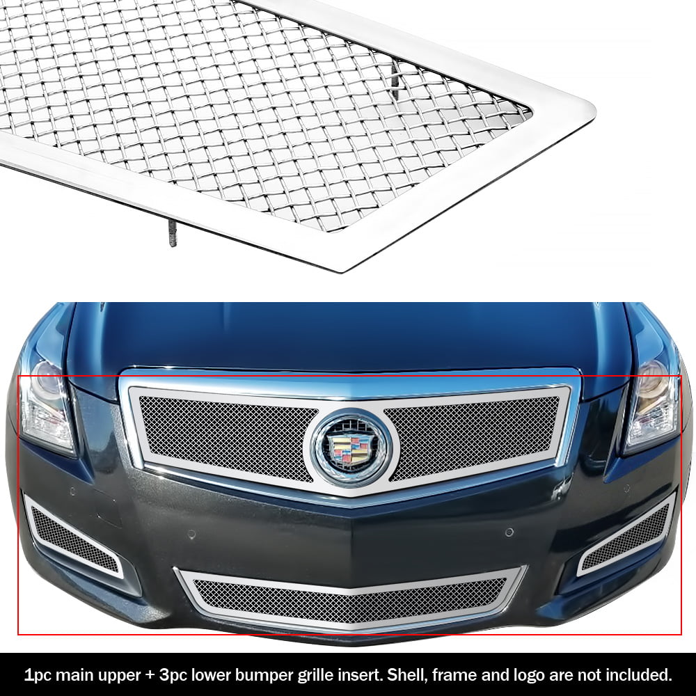 SS 1.8mm Black Mesh Grille For 2006-2011 Cadillac DTS