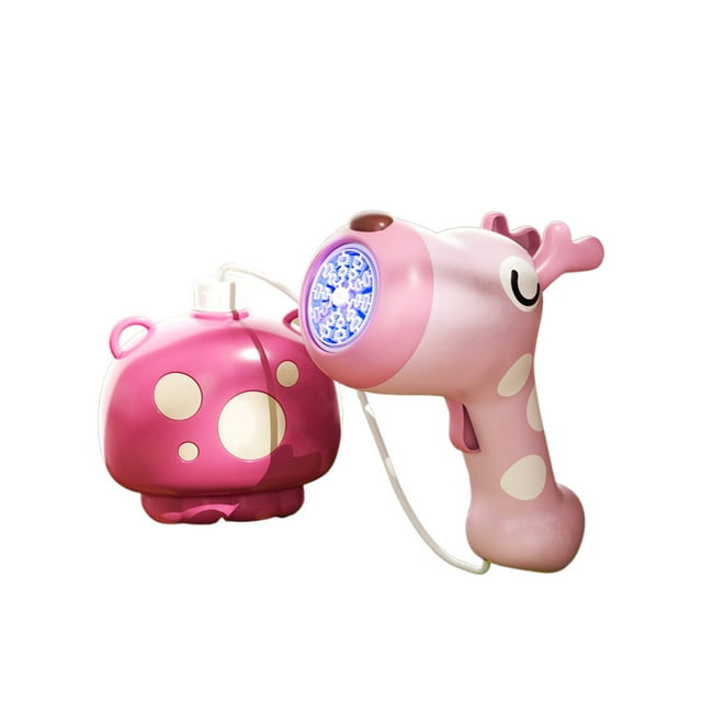 White Kids Bubble Machine Backpack Version Wh Automatic 20 Hole Toy For Outdoor Play 140Ml