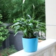 thumbnail image 3 of Shisuyan Round Garden Stylish Self-watering Planter Water Level Display Foolproof Easy to Use (Blue), 3 of 8