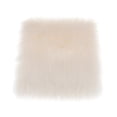 thumbnail image 1 of GROWTH TANK 45x45cm Artificial Wool Rug Shaggy Super Meditation Mat- White, 1 of 9