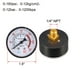 thumbnail image 4 of Manómetro Seco 0-180 PSI/0-20 BAR Escala Dual, Dial de 1.8", Montaje Trasero Central NPT Macho, 4 of 4