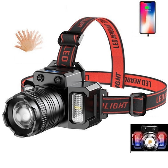 FungLam  350LM  LED Headlamp Rechargeable Headlight Zoomable Head Torch Lamp Flashlight