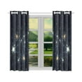 thumbnail image 2 of MYPOP Galaxy Sky Space Window Curtain Kitchen Curtain 26x39 inches (Two Pieces), 2 of 3