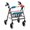 Gradient Snowman, variant on HELLHERO Classic Christmas Elements Rollator Walker Seat Back Cover and Rollator Seat Back Cover for Elder Easy Fit for Easy Install