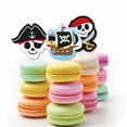 thumbnail image 5 of Big Dot of Happiness Pirate Ship Adventures - Dessert Cupcake Toppers - Skull Birthday Party Clear Treat Picks - Set of 24, 5 of 8
