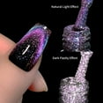 Chic Charm Nail Polish,Manicure Reflective Broken Diamond Cat Eye Gel