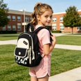 thumbnail image 4 of Weebloom School Backpack For Kids Boys Girls Cute Lightweight Outdoor Travel Backpack Stylish Color Casual Kindergarten Daypack Bookbag Preschool Elementary Black, 4 of 6