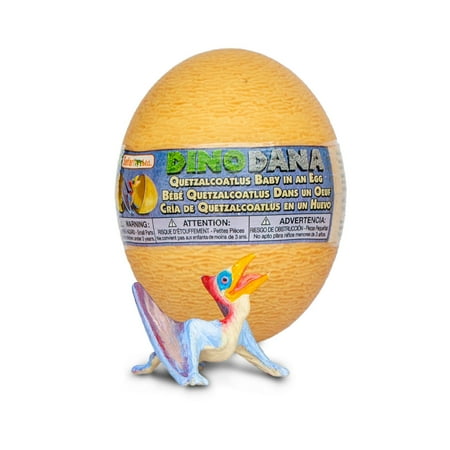 Safari Ltd. Dino Dana Baby Quetzalcoatlus in Egg Figurine - Detailed 2.5" Dinosaur Figure - Educational Toy for Boys, Girls & Kids Ages 3+
