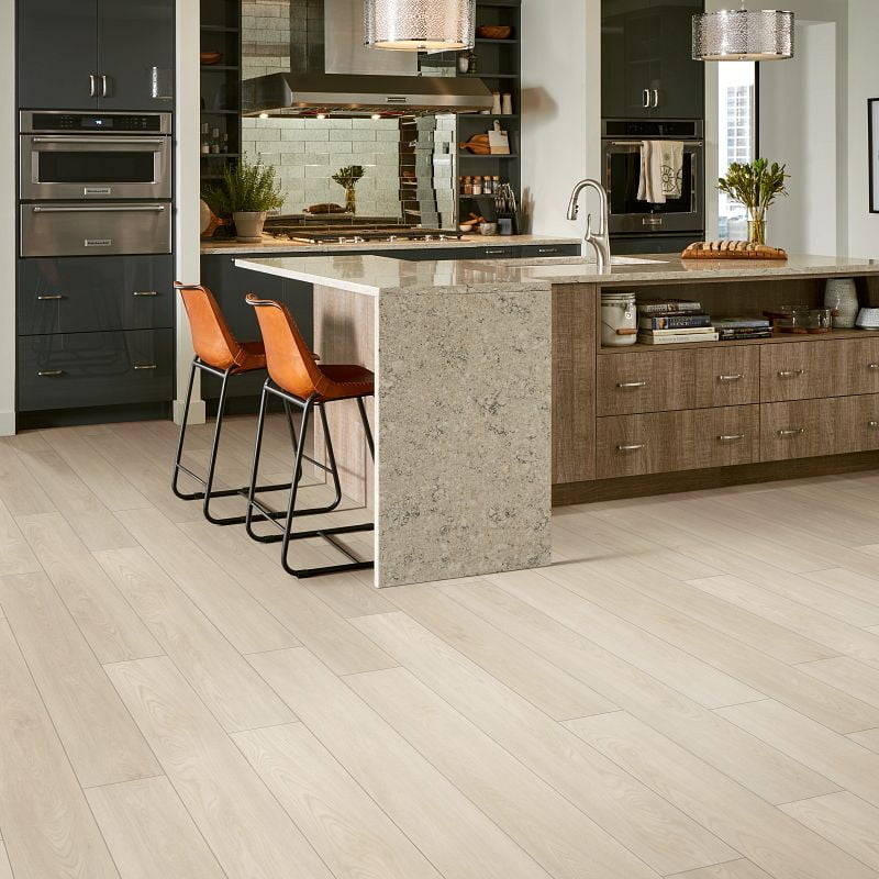 light colored luxury vinyl plank