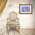 thumbnail image 3 of Schell, Jennie Marie 14x10 Gold Ornate Wood Framed with Double Matting Museum Art Print Titled - Purple Pansy Flower, 3 of 4