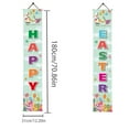 thumbnail image 3 of Wovilon Happy Easter And Hello Spring Porch Sign Easter Hanging Wall Banners Swedish Gnome Bunny Party Colorful Eggs Indoor Outdoor Welcome Porch Wall Decor Front Door Party Decorations, 3 of 6