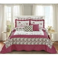 thumbnail image 2 of Home Soft Things 7 Piece Saigon Bedspread Set - Pink - Oversize Queen (102" x 118"), 2 of 6