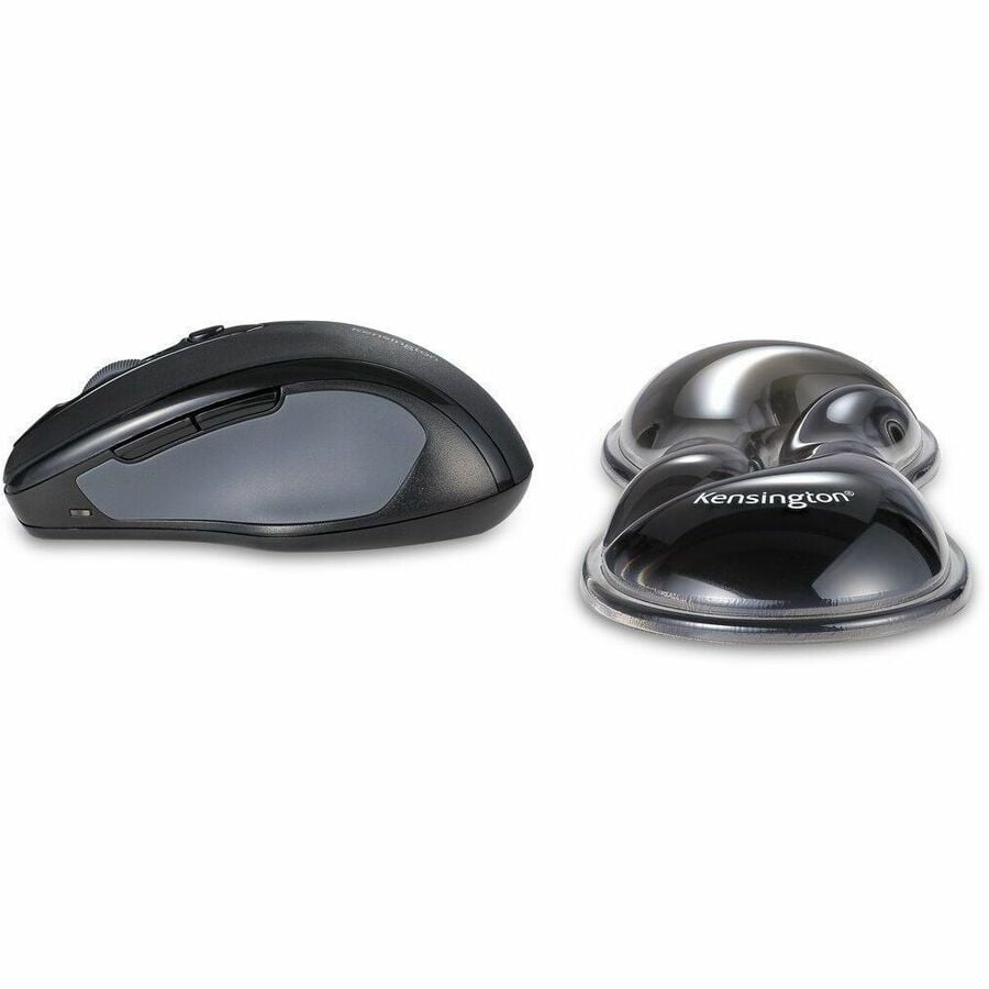 Kensington Slim Duo Gel Mouse/Trackball Wrist Rest - Gray - 0.87" Height - Gray - Gel - Mouse - 1