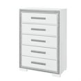thumbnail image 4 of Global Furniture USA Andros Silver Solid Wood 5-Drawer Chest, 4 of 4