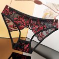 thumbnail image 2 of Bragas de encaje sin costuras para mujer, ropa interior transpirable, Tanga bordado, calzoncillos huecos, calzoncillos elásticos, lencería Sensual, 2 of 5