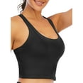 thumbnail image 6 of FUTATA Women's Middle Support Wireless Sports Bra No Steel Ring Camisole Comfortable Fitness Workout Bra Tube Top Chest Padded Vest, 6 of 7