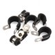 thumbnail image 4 of Sidaley Abrazadera de Cable para coche, 10 piezas, abrazadera de tubo, abrazaderas aisladas forradas acolchadas de goma, pieza de repuesto Cámaras de salpicadero de coche, 4 of 6