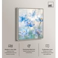 thumbnail image 2 of Dreaming in Blue Canvas Print Floral Art by Art Remedy, Silver Frame, 20 x 24, 2 of 6