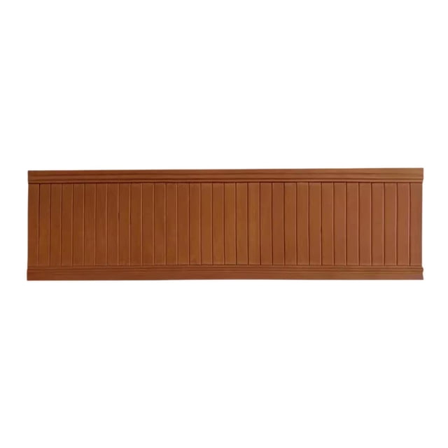 1: 6 Panel de pared en miniatura Muebles en miniatura Accesorios de bricolaje Mini revestimiento de paredes marrón oscuro