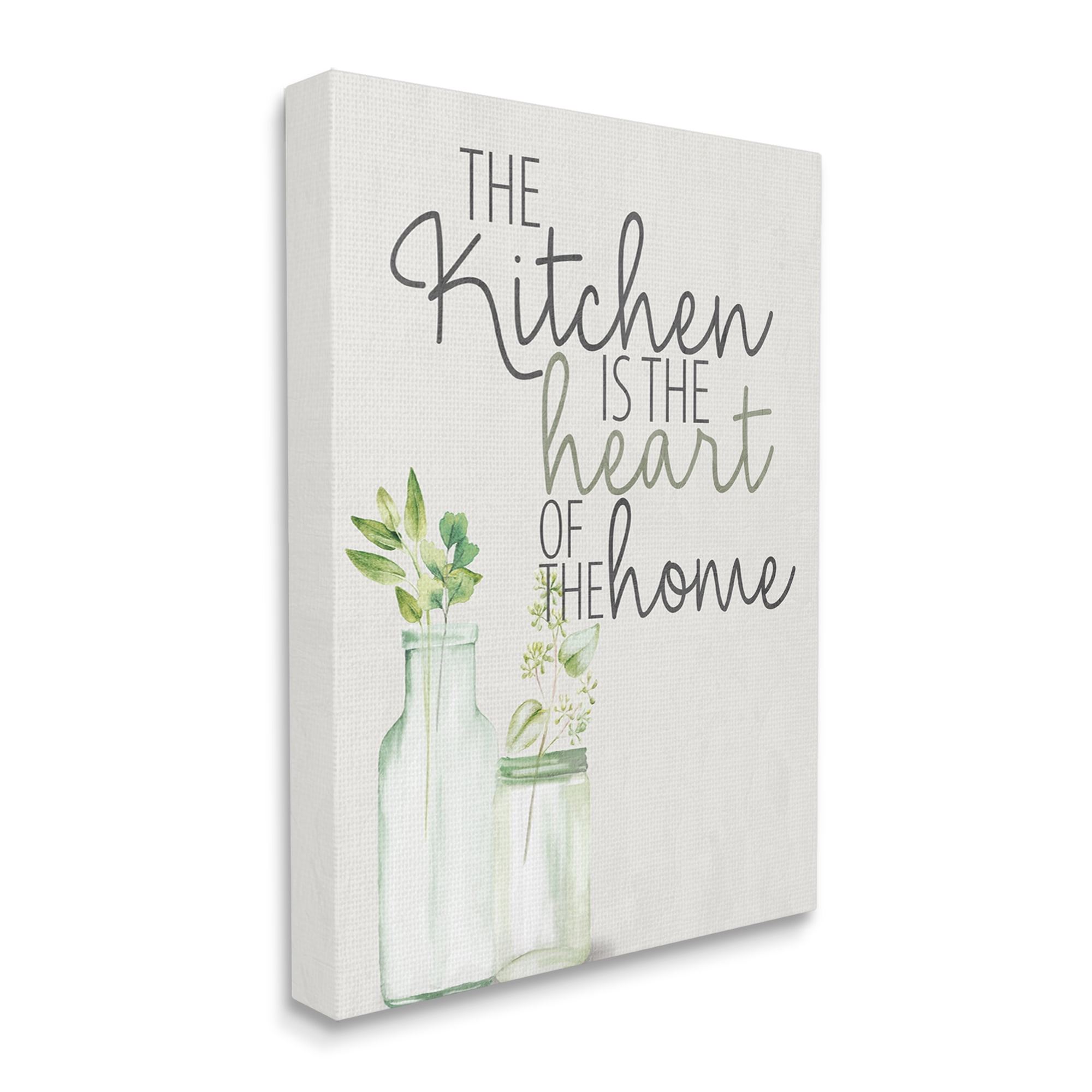 Stupell Industries Kitchen Heart Phrase Food & Beverage Painting Gallery Wrapped Canvas Print Wall Art, 16 x 20